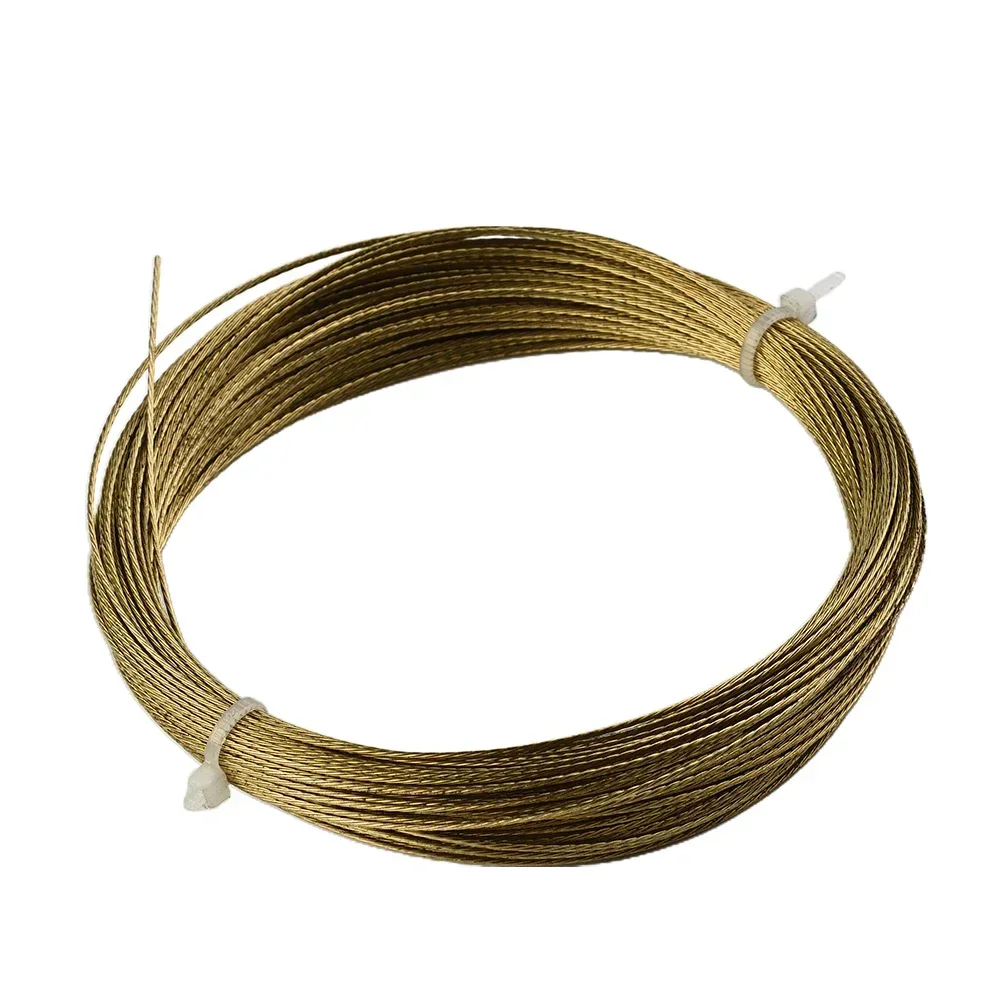 Automotive Braiding Line 1Roll 22m Gold Cable Car Windshield Cutting Braiding Line Glass Removal Wire Rope Car Cut Out For Glass Cutting Line Auto Tools