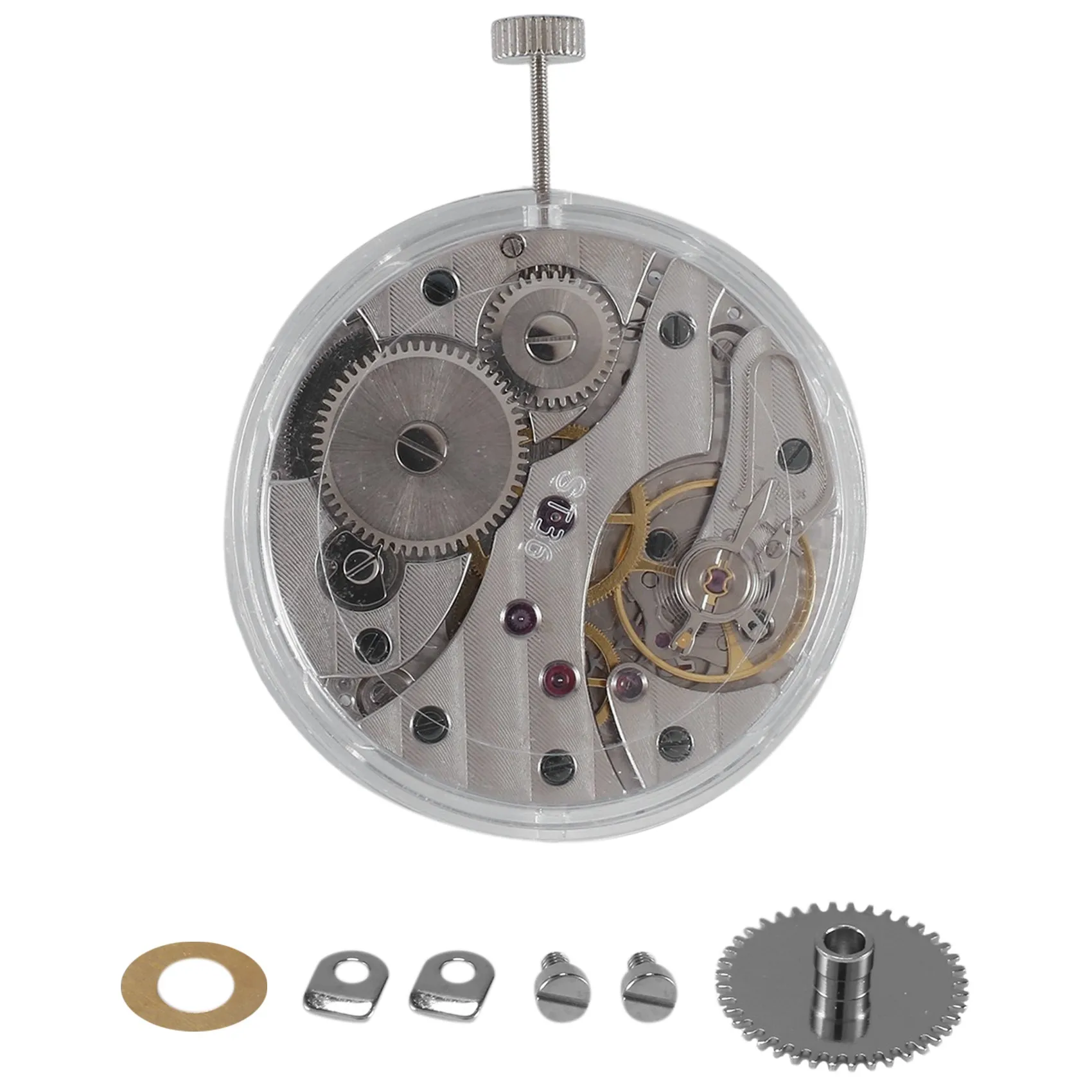 

Watch Accessories Seagull ST3601 Homemade 6497 Movement Fine Tuning Manual Up-Chain Two-Pin Semi-Mechanical Movement