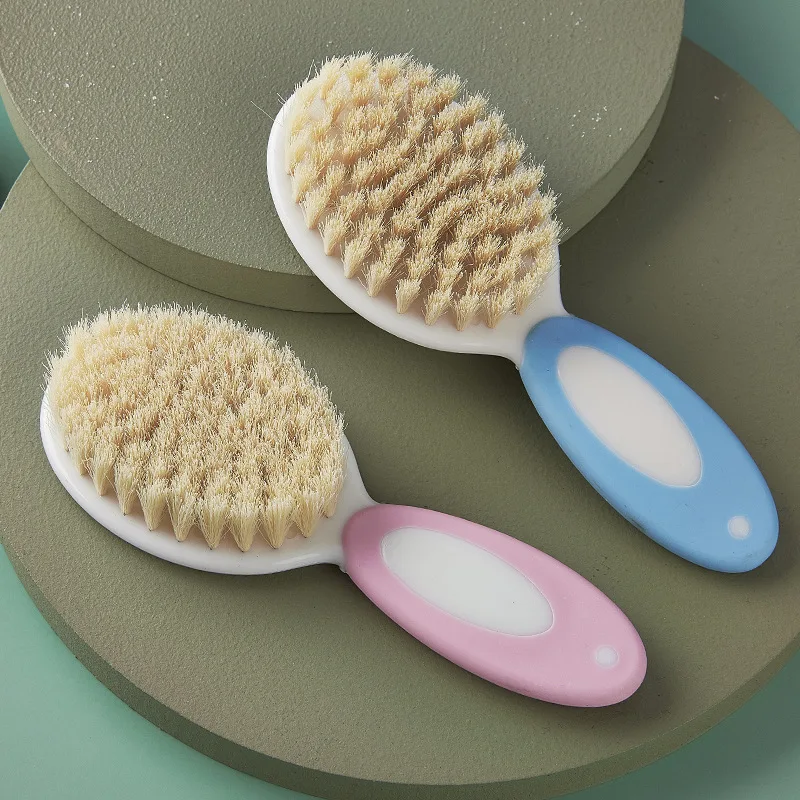 Baby Hair Brush Comb 2Pcs/set Anti-screw Edge Scalp Massager For Kids