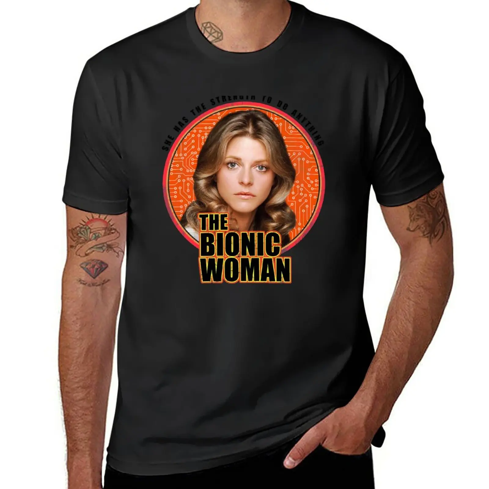 

The Bionic Woman T-Shirt heavyweights Short sleeve tee mens graphic t-shirts funny