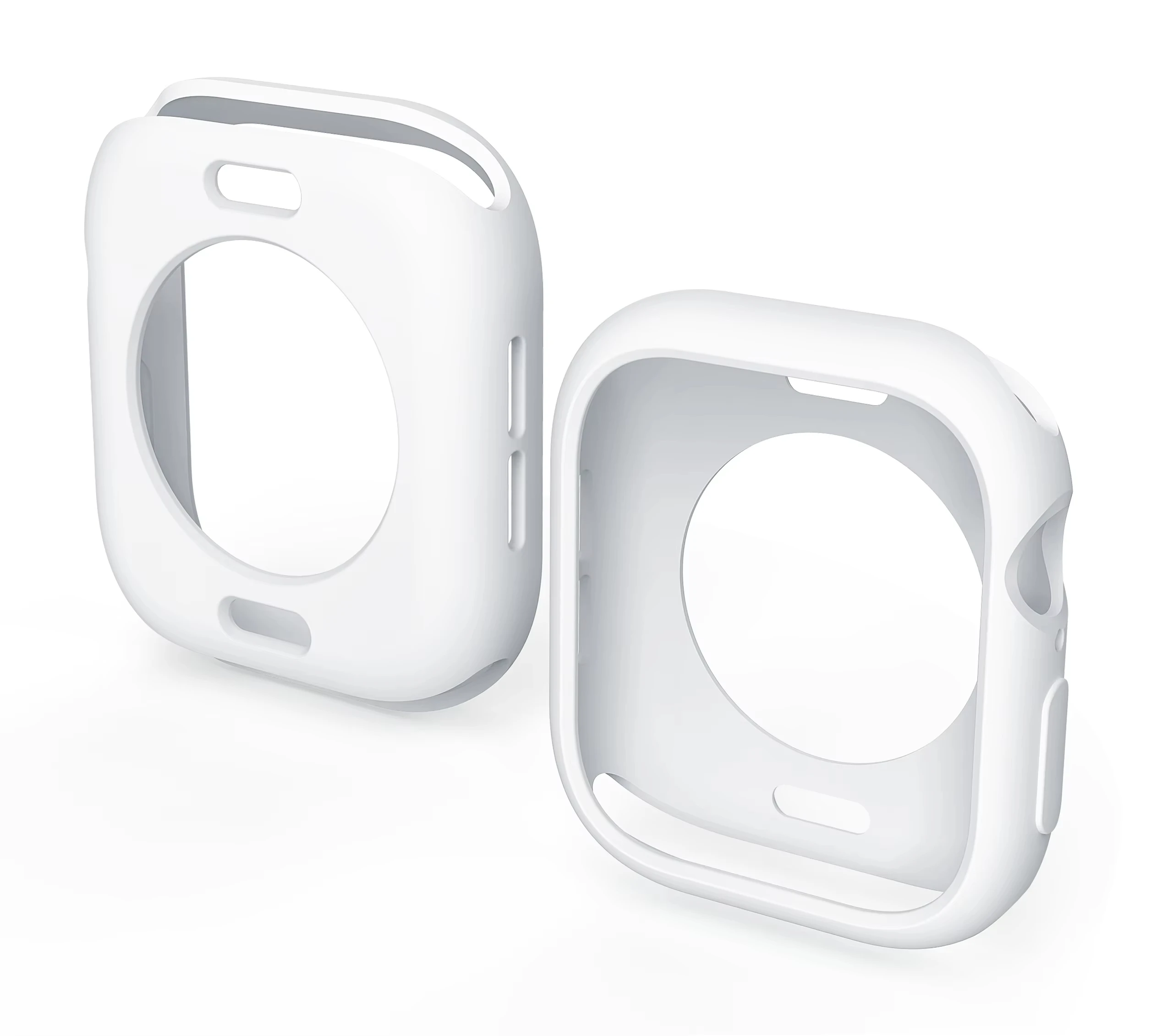 Soft Silicone Protective Case for Apple Watch - Flexible Bumper Shell Cover
