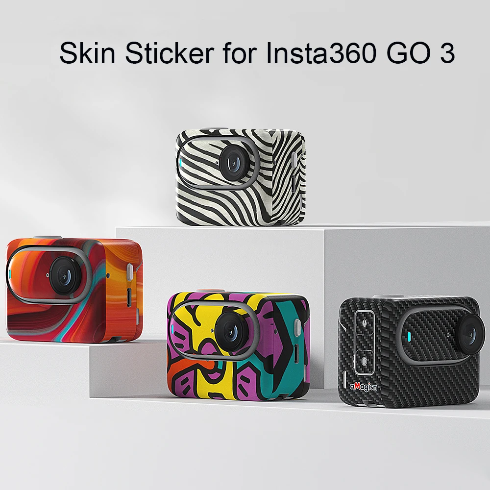 인스타 360 GO 3 바디 스티커 보호 필름, 스킨 액션 카메라 액세서리, 3M 소재 스티커