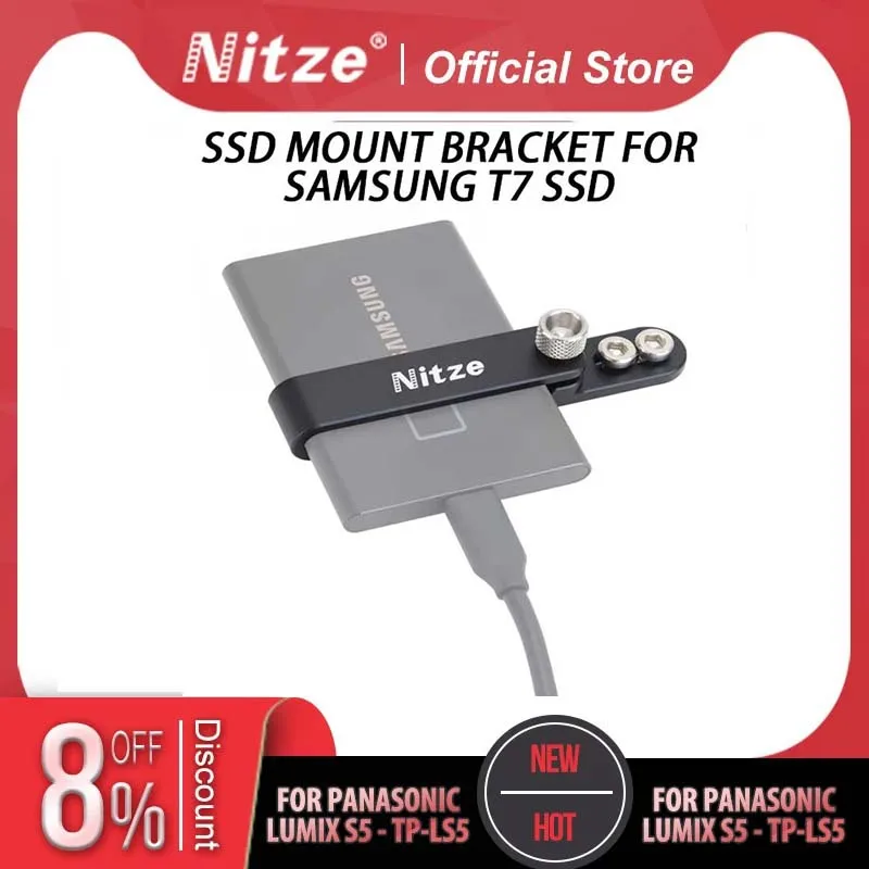 NITZE SSD MOUNT BRACKET FOR SAMSUNG T7 SSD - N42-T7 can be firmly
