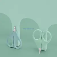 Y4UD Baby Safety Clipper Finger Trimmer Scissor Portable Mini Manicure Cutter Scissors Baby Care for Shell