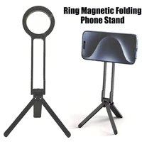 Alloy Phone Tripod Carabiner-Mounted For iPhone 17 16 15 Pro Portable Dual-sided Magnetic Tripod Desk Mount Phone Handle Holder - Image 2