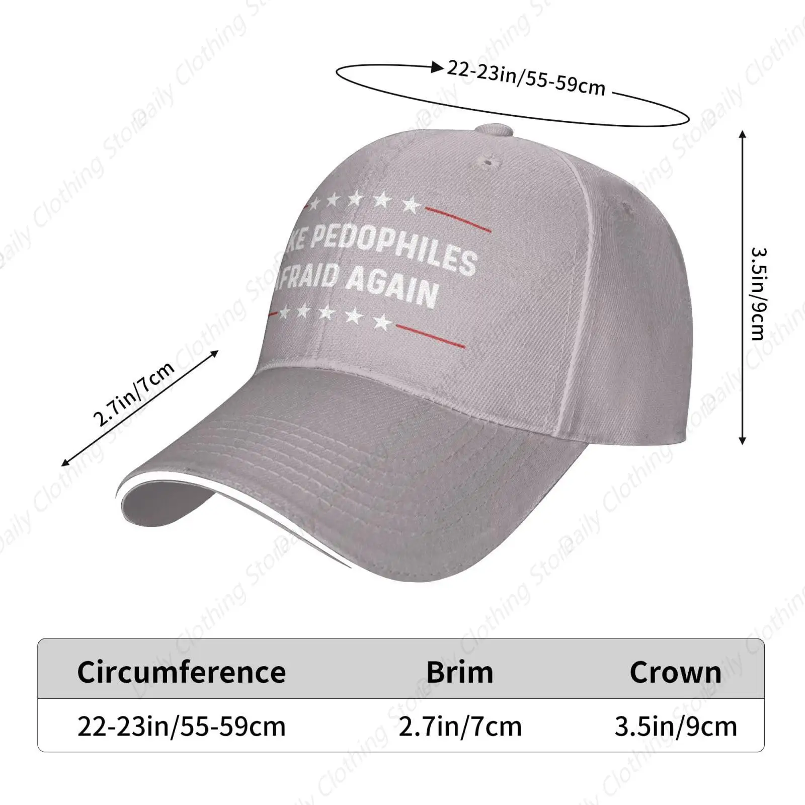 Make Pedophiles Afraid Again Hat Men Funny Dad Hats Funny Birthday Gifts For Women
? 6