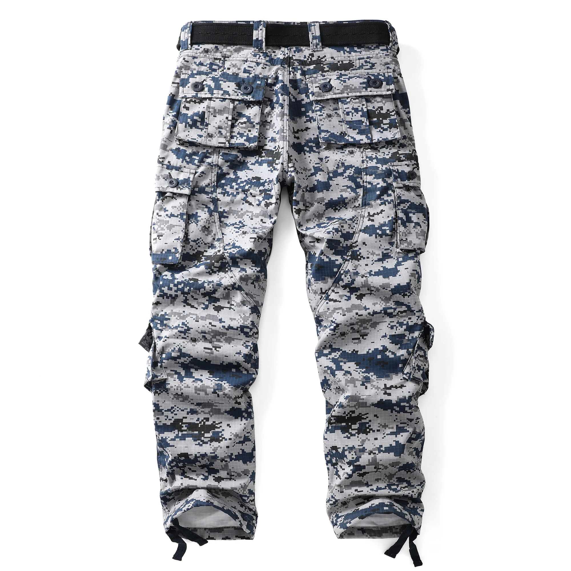 Men Combat Pants With Knee Pads Tactical Cargo Sport Trousers Camouflage Multicam Trekking Hunting Clothes（Not belt） 2