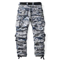 Men Combat Pants With Knee Pads Tactical Cargo Sport Trousers Camouflage Multicam Trekking Hunting Clothes（Not belt） 2
