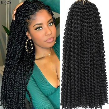18 Inch Passion Twist Hair Boho Style Spring Twist Crochet Braids Hair Extensions Water Wave Hair for Black Women Locks cheveux 1