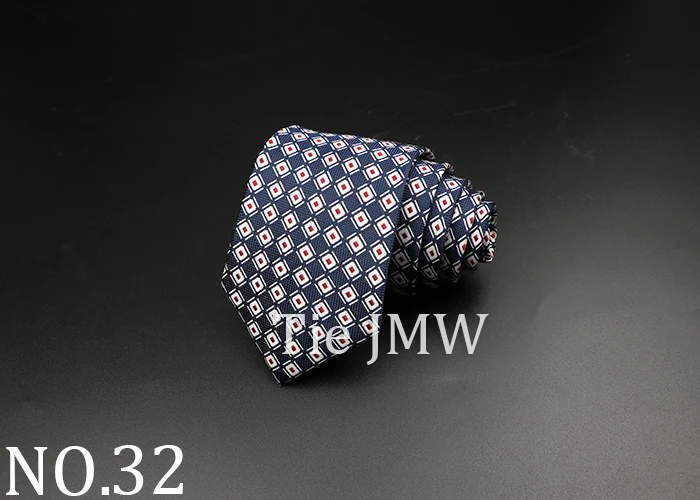 Herren Krawatte klassische einfarbige Streifen Blumen 8cm Jacquard Krawatte täglich tragen Krawatte Hochzeits feier Hemd Anzug Zubehör Geschenk – Detail 32