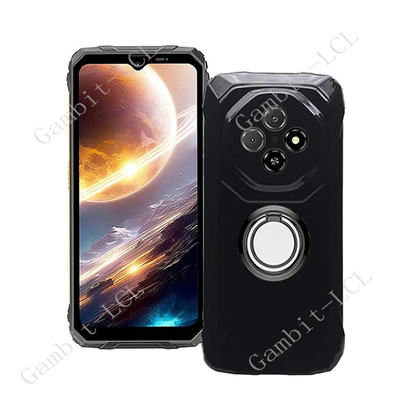 Enhanced Blackview Fort 1 6.56 Back Ring Holder TPU Soft Phone Case