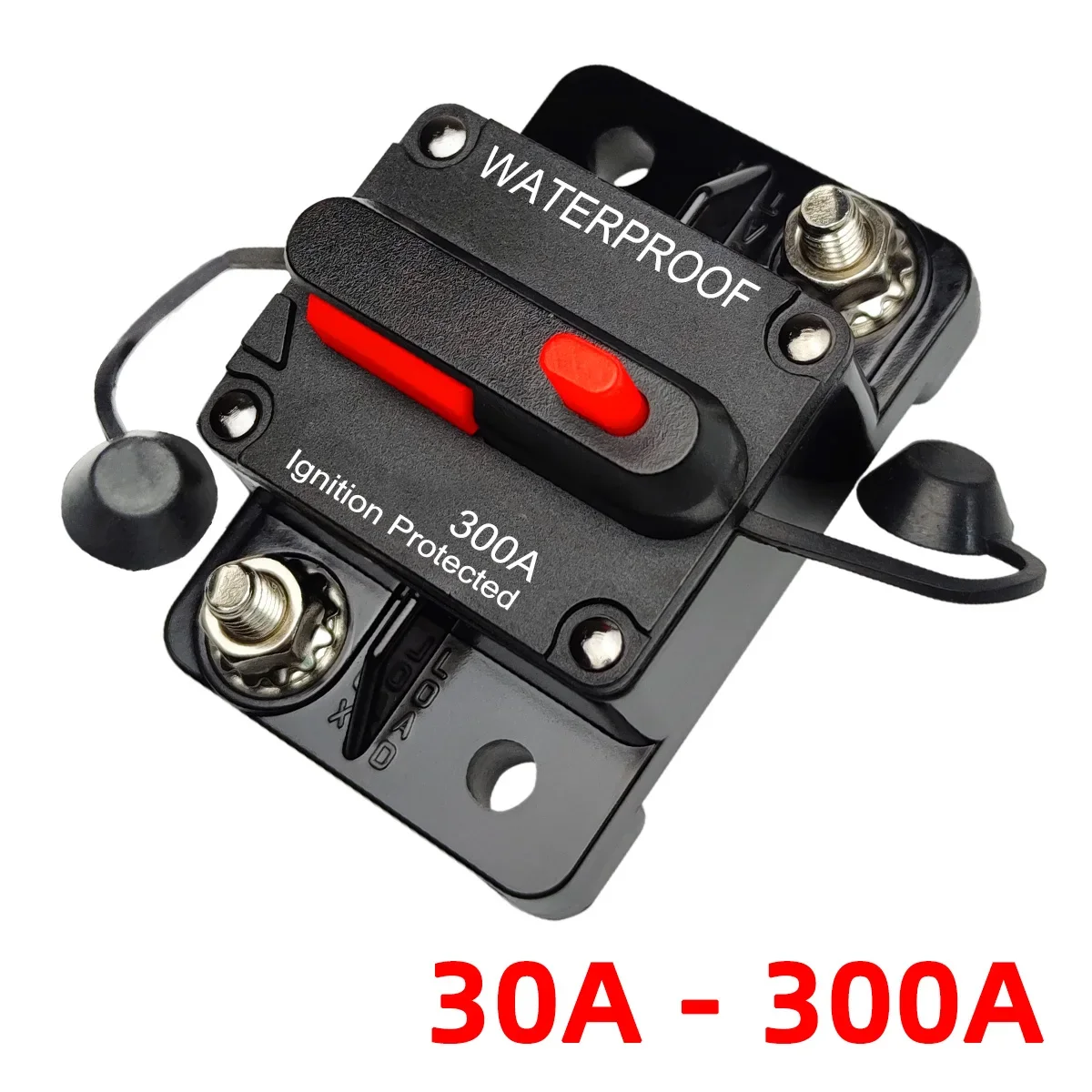 30A bis 300A 12V-48V Leistungsschalter Power Protect Sicherung Trolling mit manuellem Reset Wasserdicht Auto Boot Handbuch 80A 100A 200A 250A