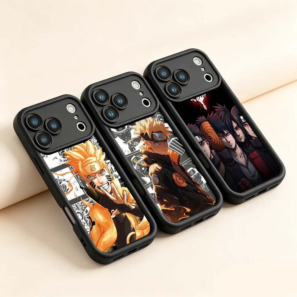 Pain N-NARUTO Itachi Uchiha Phone Case - Black Soft Shell with Lens Protection