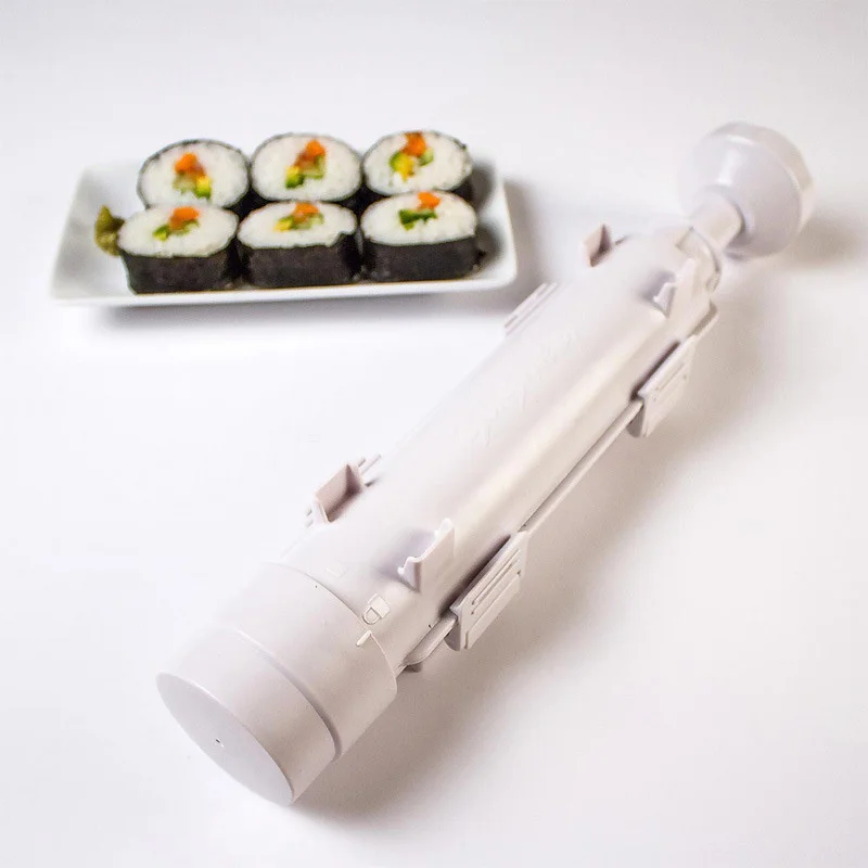 Quick Sushi Maker Roller Machine Japanese Rotary Rice Mold Bazooka Sushi  Vegetable Meat Rolling Tool DIY Kitchen Accessories - AliExpress