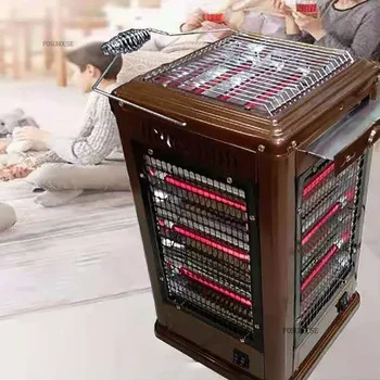 Radiateurs de patio Réchaud de barbecue Chauffage intérieur Barbecue à économie d'énergie Chauffage électrique Chauffage de feu de bureau Réchaud de barbecue à quatre côtés D 1