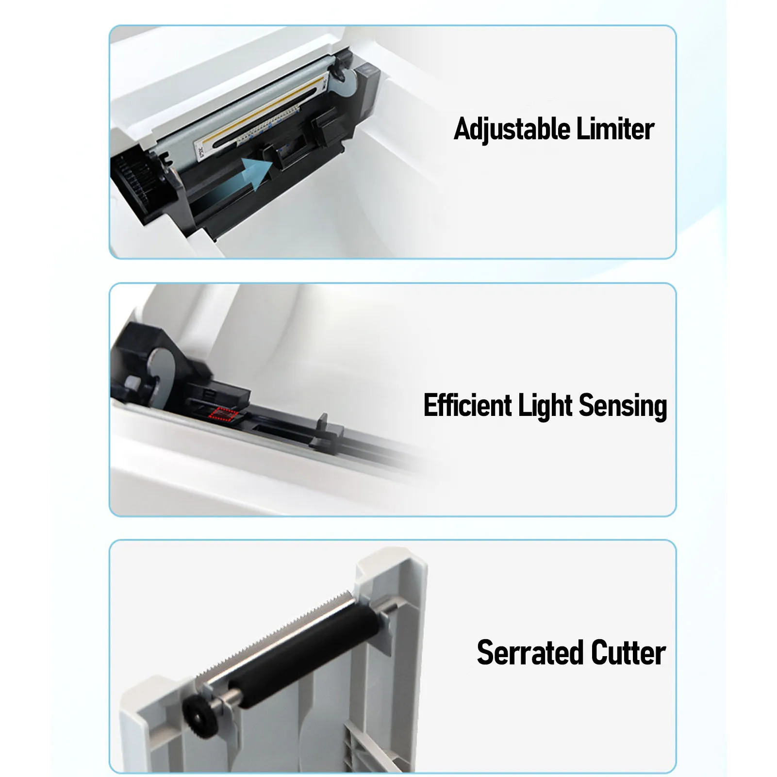 TP401Thermal Printer USB BT Connection Line Thermal Printing Machine for Label Barcode Receipt 100mm/s Thermal Printing Machine