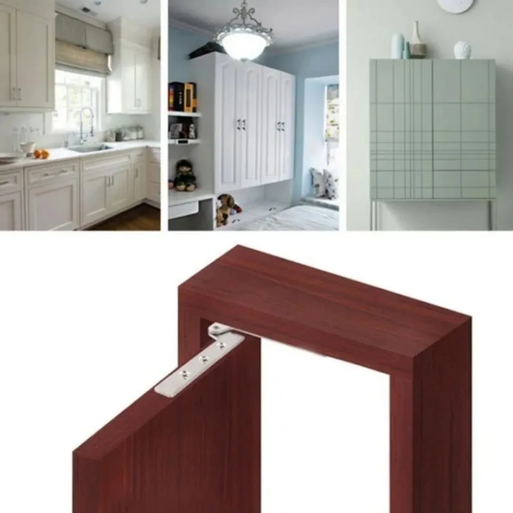 180 Degrees Rotation One Word Hing Doors Shaft Stainless Steel Chicken Mouth Lower Hinges Hardware for Window Wooden Cabinets