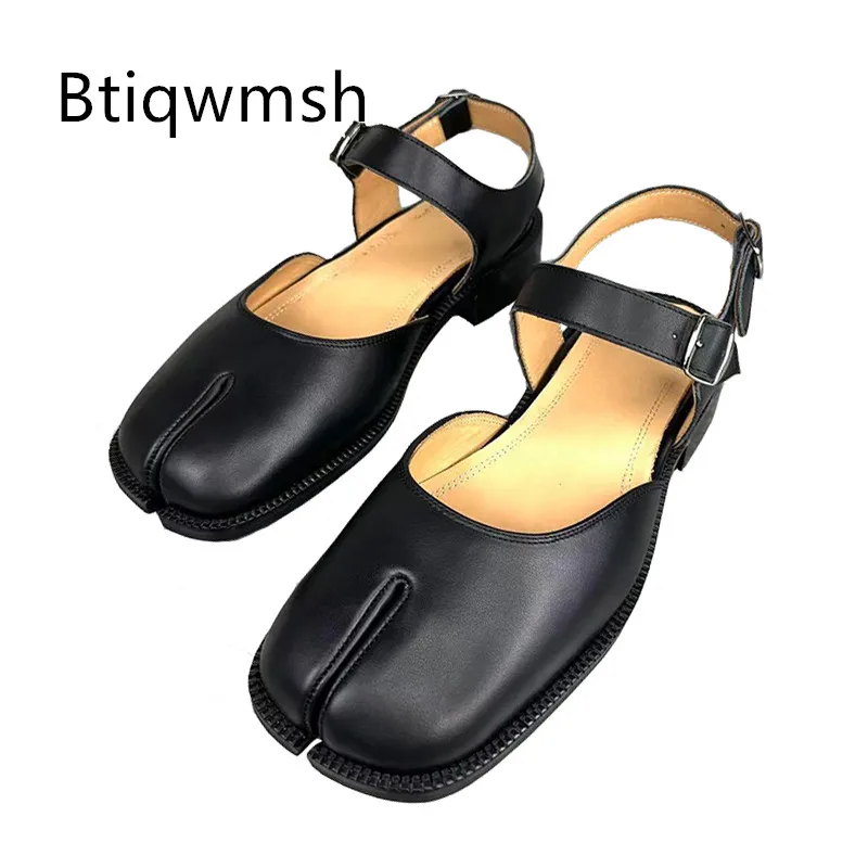 

Black Luxury Shoes Man Split Toe Soft Real Leather Flats Male Fashion Loafer Shoes