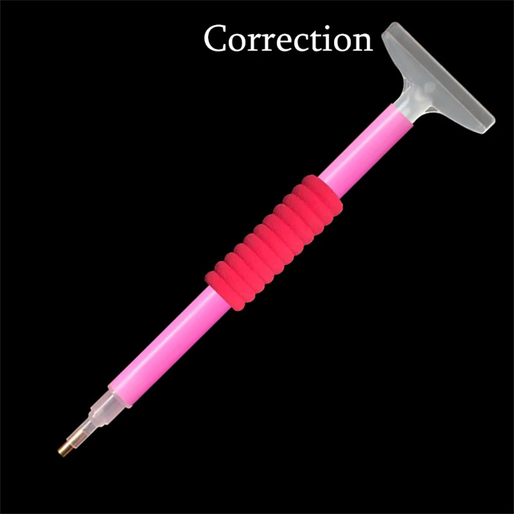 4x or 1x 5D Anti-fatigue Point Drill Pen With Sponge Foam Pencil Grips Sleeves Topper Holder Diamond Painting Embroidery Tools