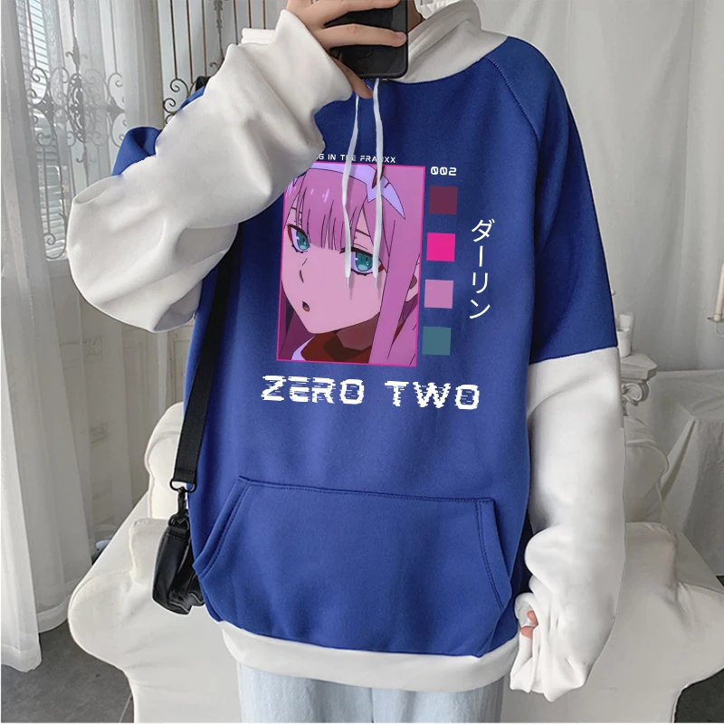 Anime Darling In Sudadera Zero Two Anime DARLING In The FRANXX Zero Two  Hoodies Women Kawaii Girl