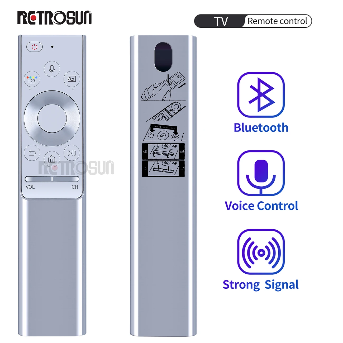 

Voice Remote Control BN59-01300F BN59-01300J Compatible with Samsung BN59-01300H BN59-01300G BN59-01300L Smart QLED Series TV