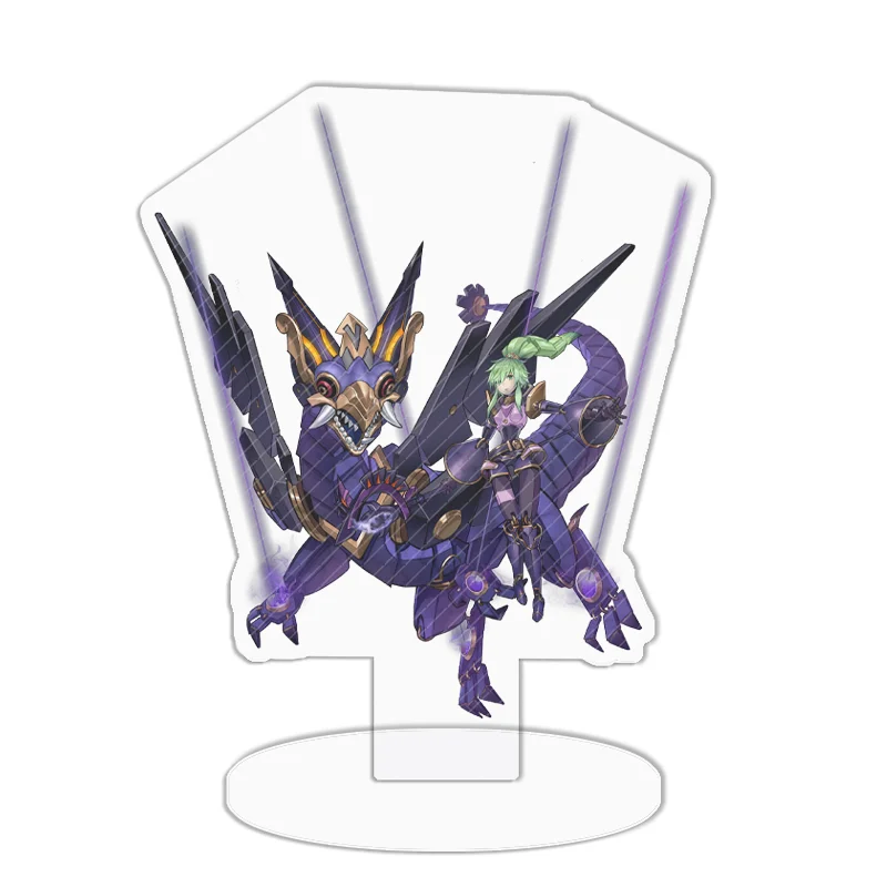 Acrylic Standing Sign: Black Rose Dragon & Dark Magician Anime Decor