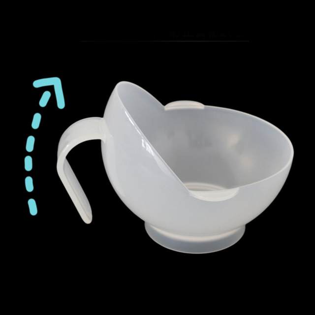 Spill Proof Scoop Bowl Food Auxiliary Tableware with Suction Base Scoop Plates for Disabled with Special Needs Adults