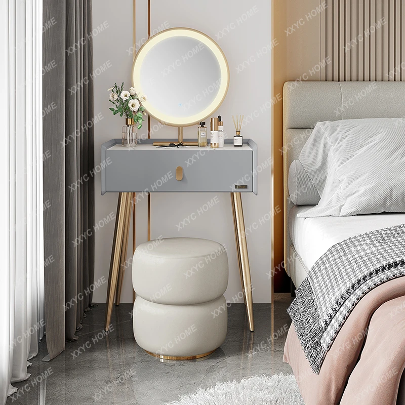 

Modern Entry Lux Style Dresser Household Small Apartment Large Capacity Versatile Stone Plate Cosmetic Cabinet