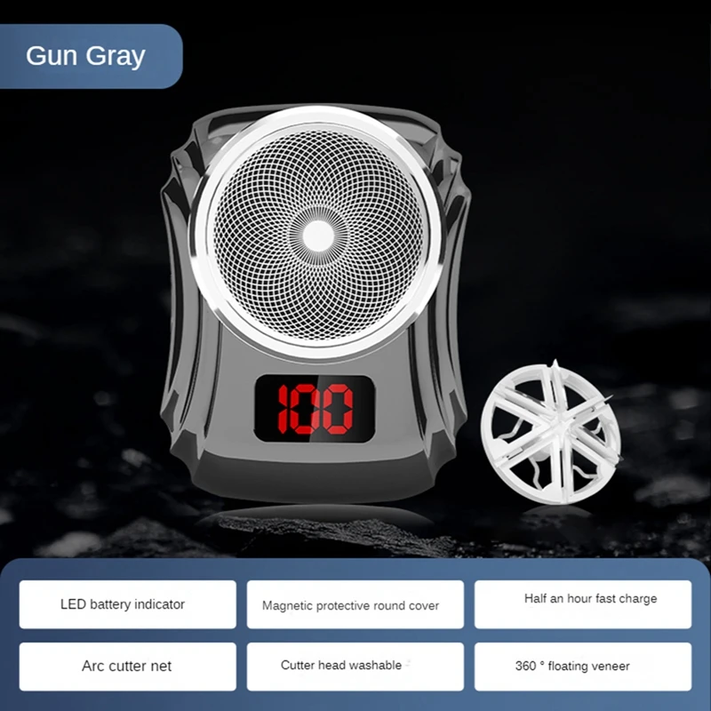 

Electric Shaver USB Rechargeable Digital Display Shaver Mini Portable Multifunctional Travel Men's Razors Waterproof