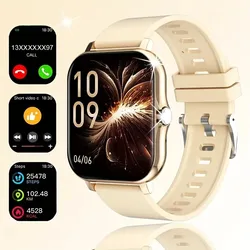 Smart Watch with HD Display and Call Features (YELLOW)