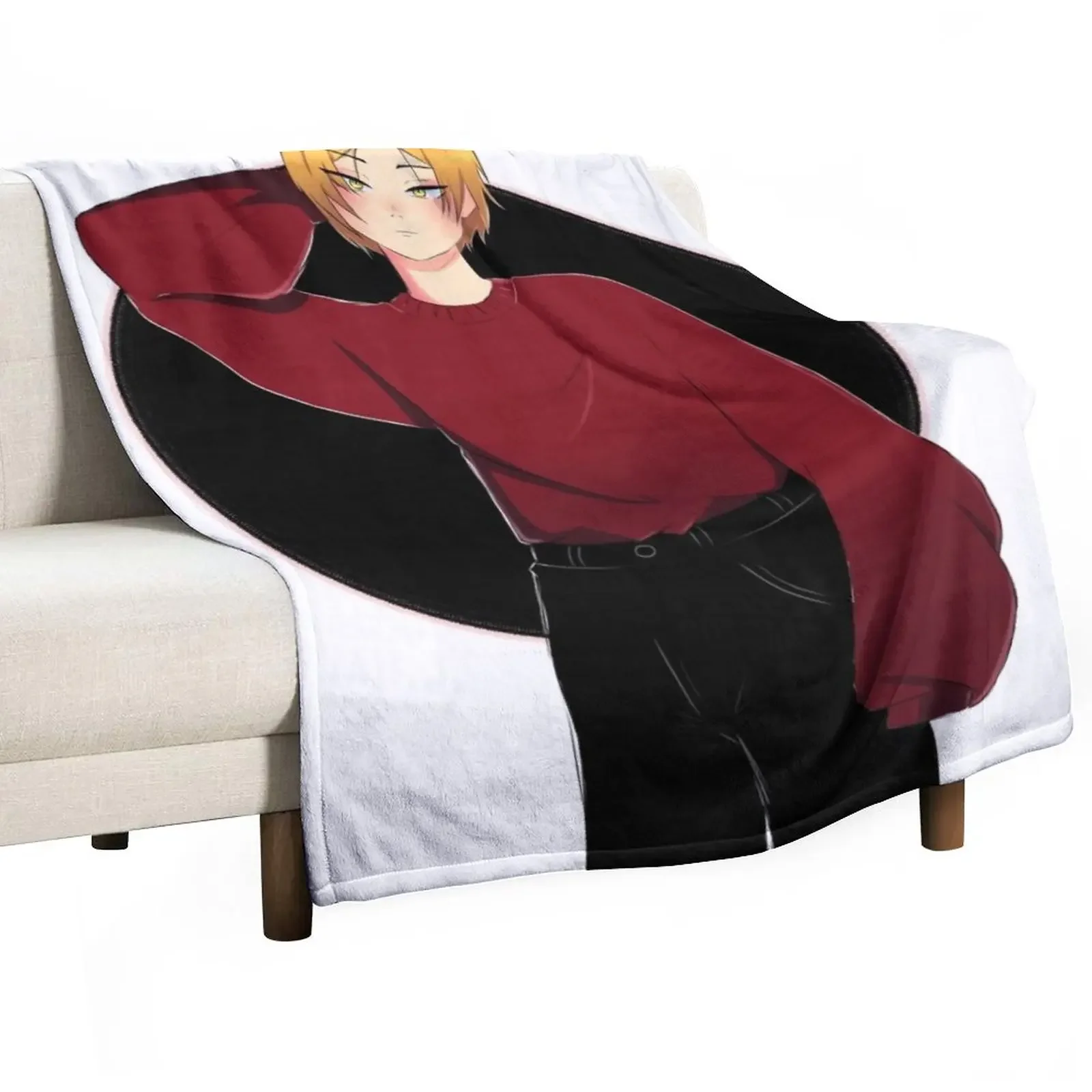 

Kenma Kozume Throw Blanket Sofa Quilt cosplay anime Blankets