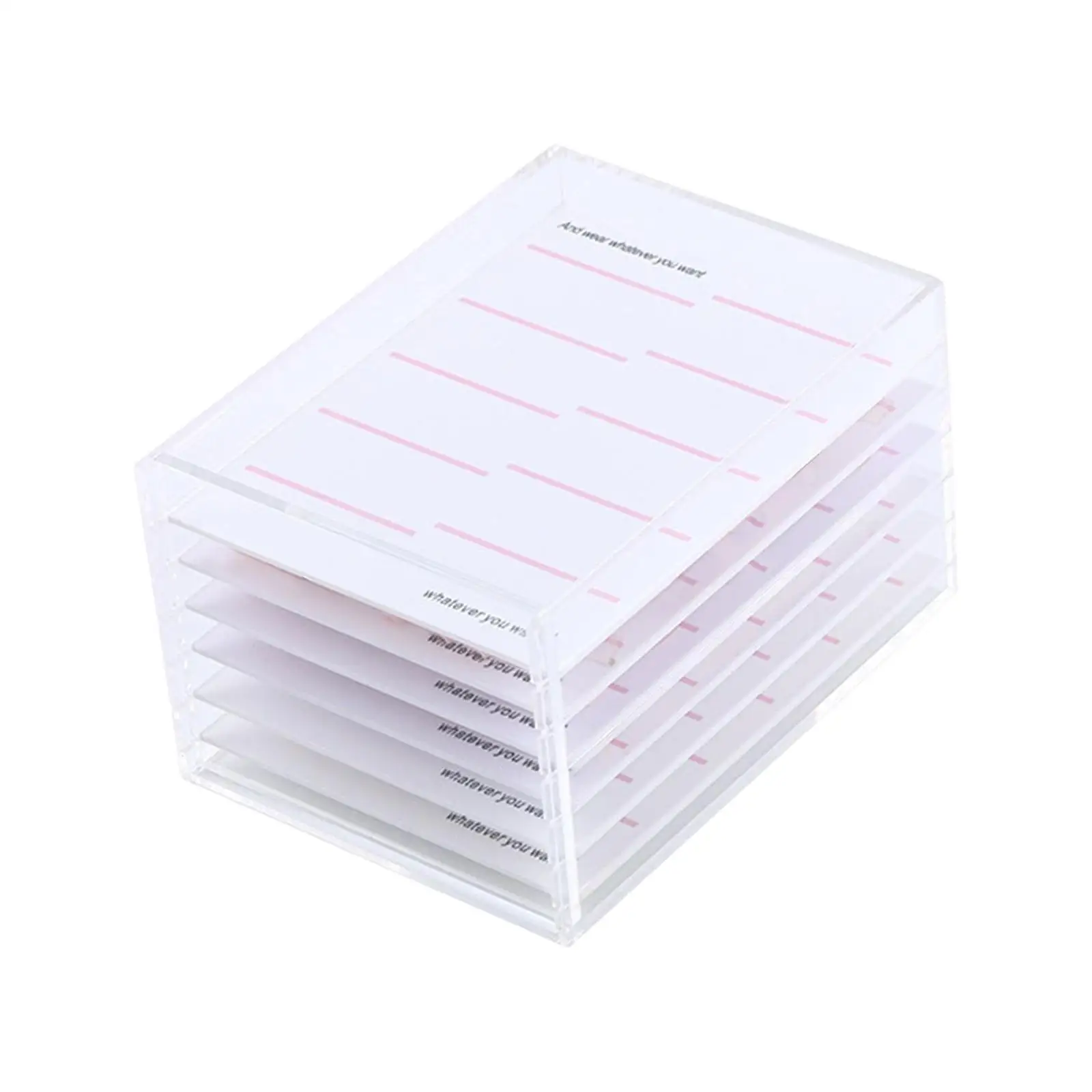 

Nail storage Box Transparent Empty for Art Crafts Fingernail False Nail