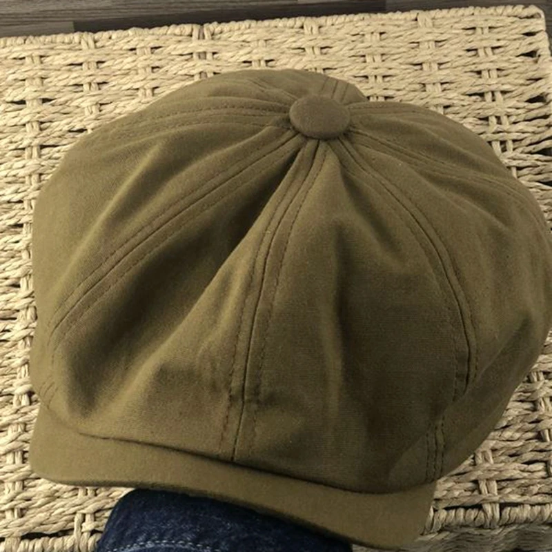 Cotton and Linen Octagonal Ivy Hat Women Fashion Berets Dad Flat Gatsby Driving Hat Big Head Men Oversize Large Newsboy Caps beret hat newsboy cap newsboy hat