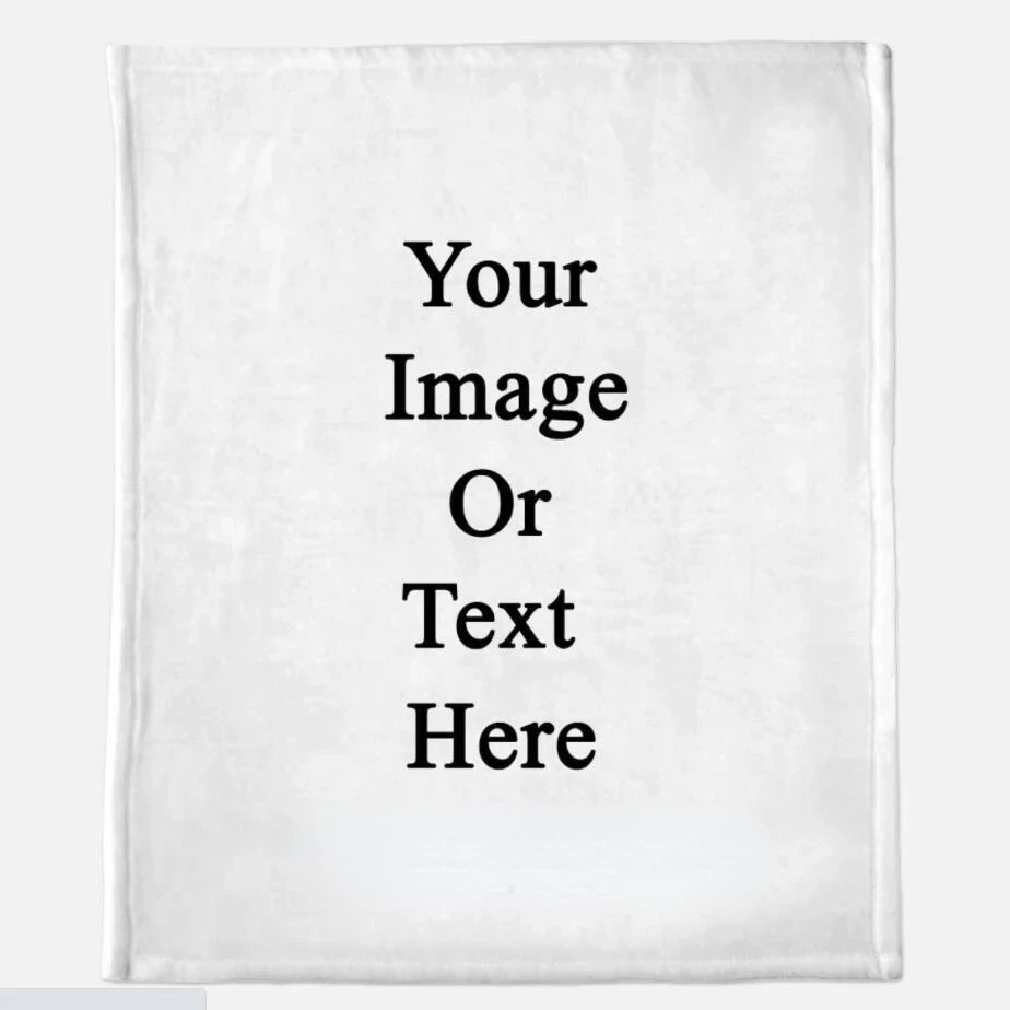 Custom Image or Words Blanket Personalized Picture Warm Throw Blankets for Sofa Gift Customized DIY Print on Demand Dropshipping