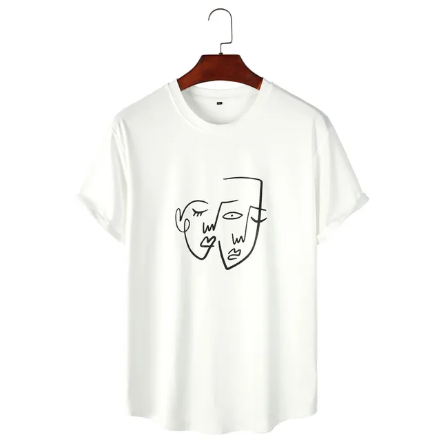 OSCN7 Graphics Print Men's T-Shirts 2022 Funny Short Sleeve Tshirts Summer Casual Fashion Women Top Tee Streetwear S234 Gray