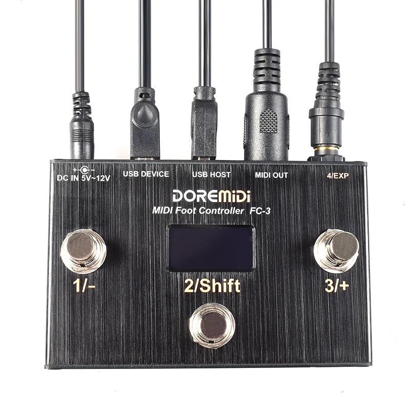 Controlador de pé MIDI DOREMiDi (FC-3) Controlador MIDI