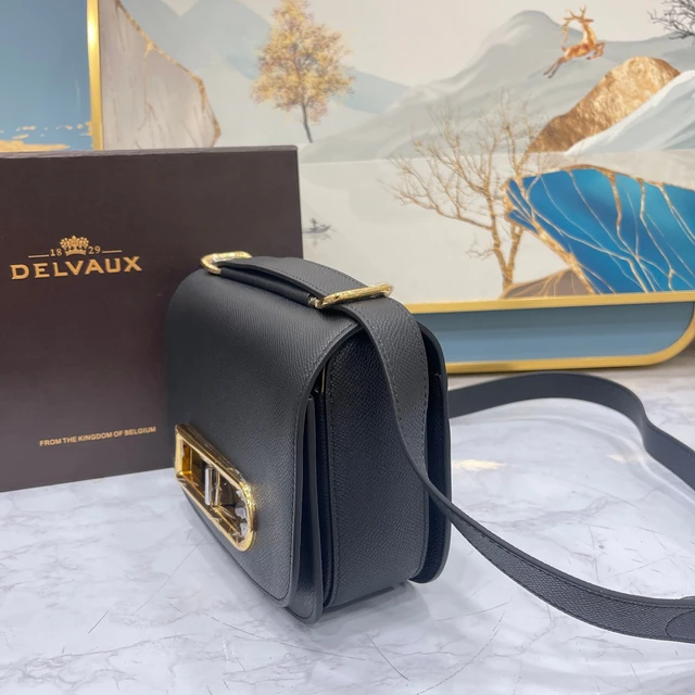 Delvaux Lingot Women's Single Room Bag Top Quality Leather Tote Classic  Crossbody Bag - AliExpress