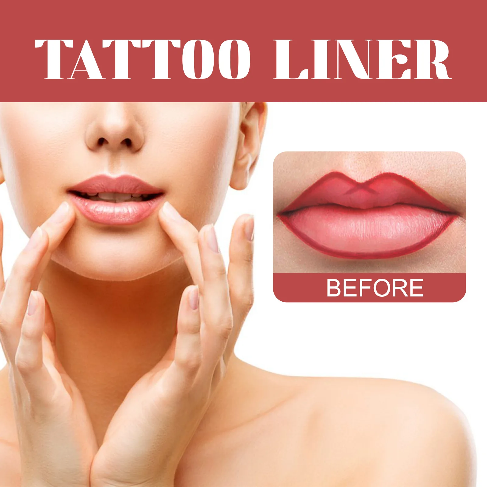 3 Colors Peel Off Lip Liner Tattoo Waterproof Long Lasting Lip Gloss Matte Velvet Lip Tint Sexy Red Contour Lips Makeup Cosmetic 2