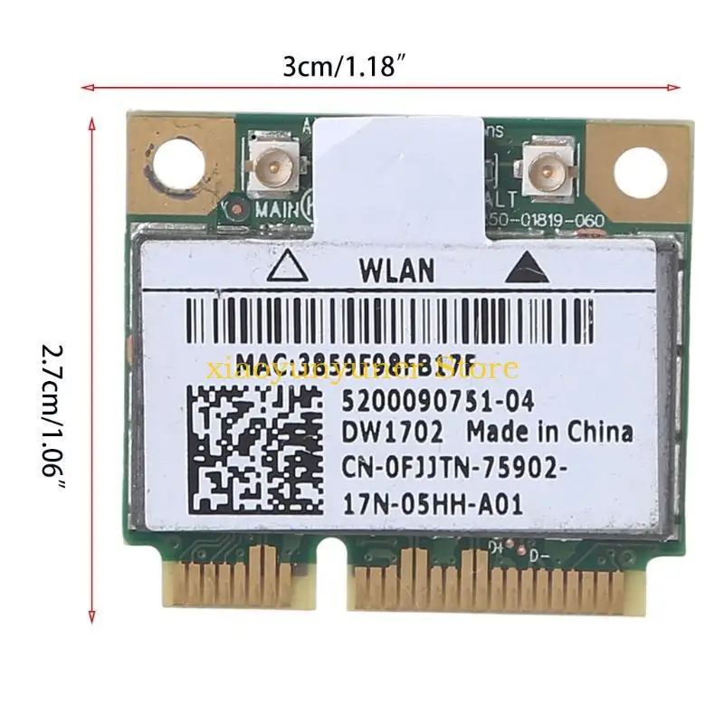 P9JB DW1702 Atheros AR5B195 무선 및 BT WiFi 네트워크 카드에 대한 전체 커버리지