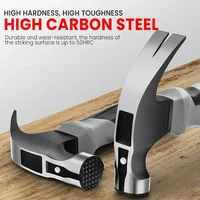 BIESUO Multifunctional Mini Claw Hammer, Anti Slip and Shockproof Hammer, Professional Grade,Magnetic Woodworking Manual Tool 1