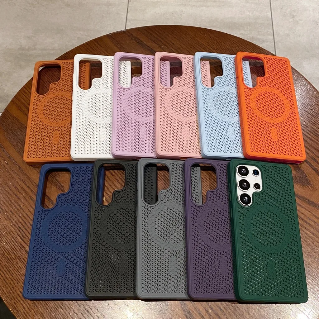 MagSafe Magnetic Honeycomb Mesh Phone Case with Heat Dissipation