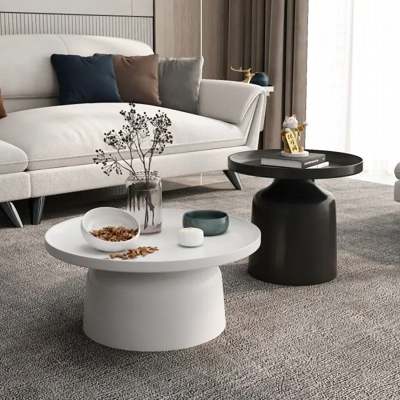 

Living Room Coffee Table Small Apartment Round Modern Simple Light Luxury Home Creative Bedside Table Side Table Combination