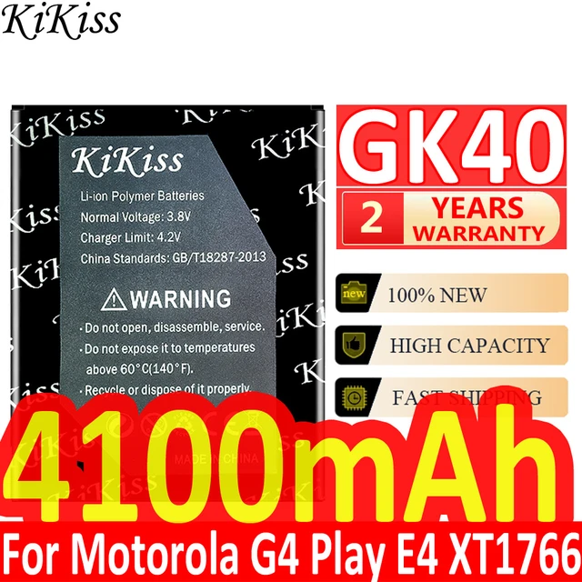 GK40 Original Capacity GK40 Battery G4Play For Motorola Moto G4 Play E4  XT1766 XT1607 XT1609 XT1600