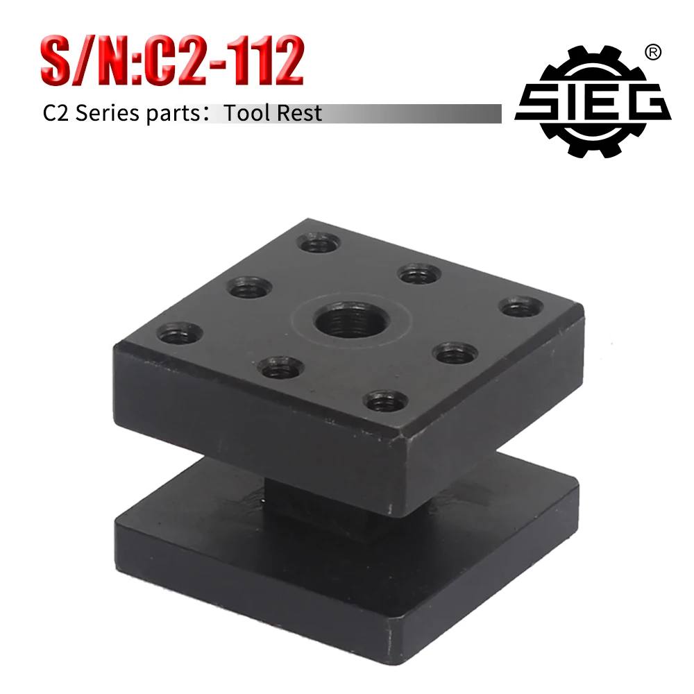 Four-Position Tool Post, Square Tool Rest, SEIG C2&C3-112&Grizzly G8688 Metal Tool Rest Mini Lathe spares part post connectors 4 pcs y shape galvanised metal 71x71 mm