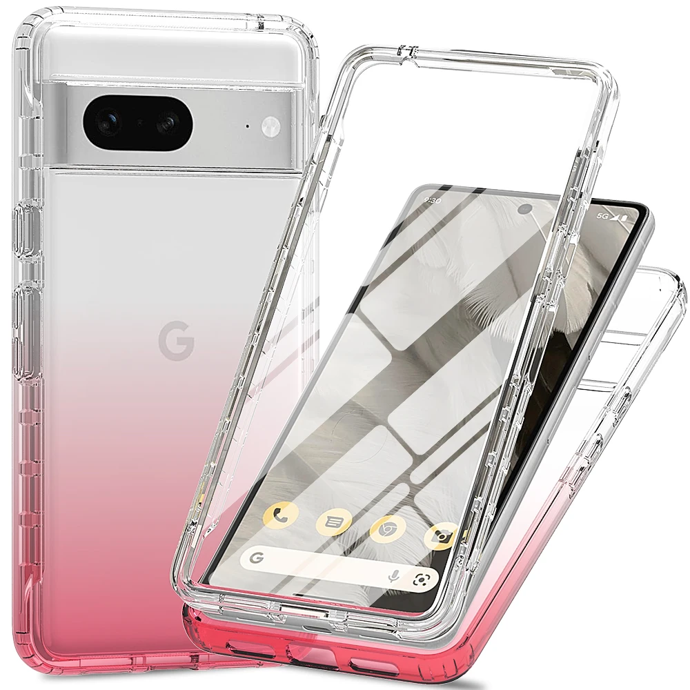 Candy Color 360° Shockproof Case with Screen Protector