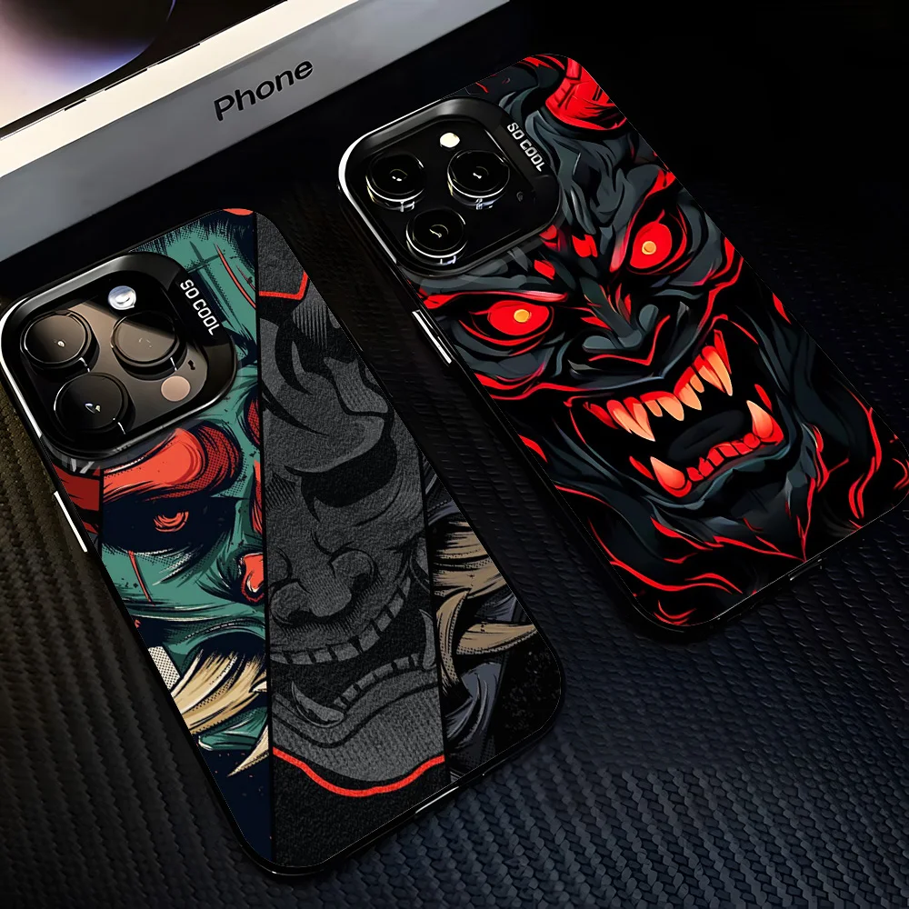 Samurai Ghost Face Phone Case - Japanese Art Inspired Protective Cover