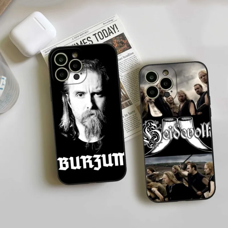 Чехол для телефона Burzum Filosofem BRZM для IPhone 14 13 11 12 Pro 8 7 Plus X 13 Pro MAX XR XS MINI, черные чехлы