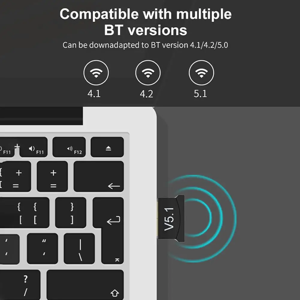 Bluetooth Adapter Bluetooth Audio Receiver Bluetooth Transceiver Adapter Audio Adapter Bluetooth Aux Adaptor USB Audio Bluetooth 5.1 Adapter PC & Laptop Wireless Transmitter And Receiver Dongle Audio Streaming Auto Adapter
