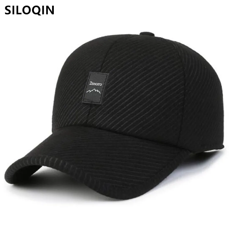 

Winter Warm Caps For Men Plush Thickening Baseball Cap Cold Proof Earmuffs Hats Men's Flat Cap Trucker Hat Bonnet Free Shipping