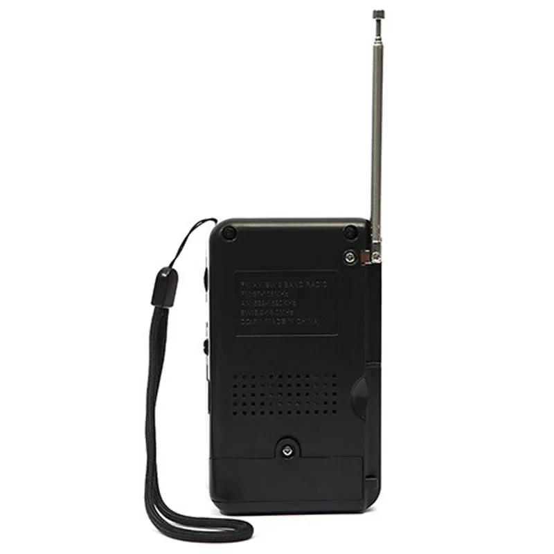 Mini Muti-band Radio High Sensitivity FM AM SW Radios Player Pointer Type Frequency Indicator Window with Rechargeable Battery